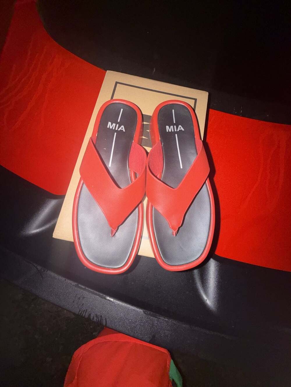 MIA Pamelia Thong Sandal Size 7 Red